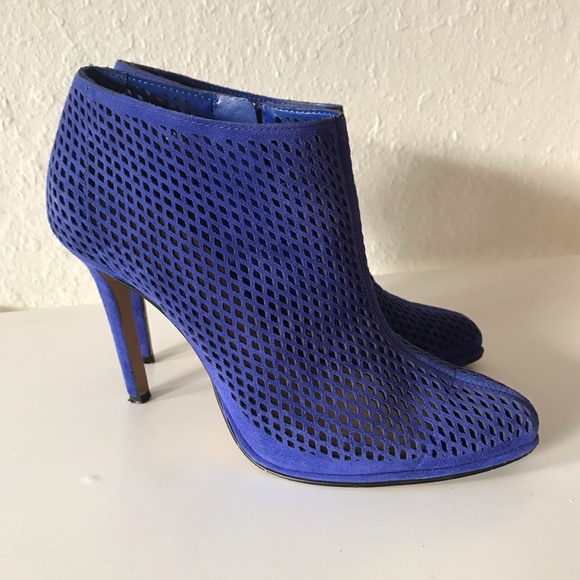 Vince Camuto Shoes - Vince Camuto | Blue Suede Ankle Booties